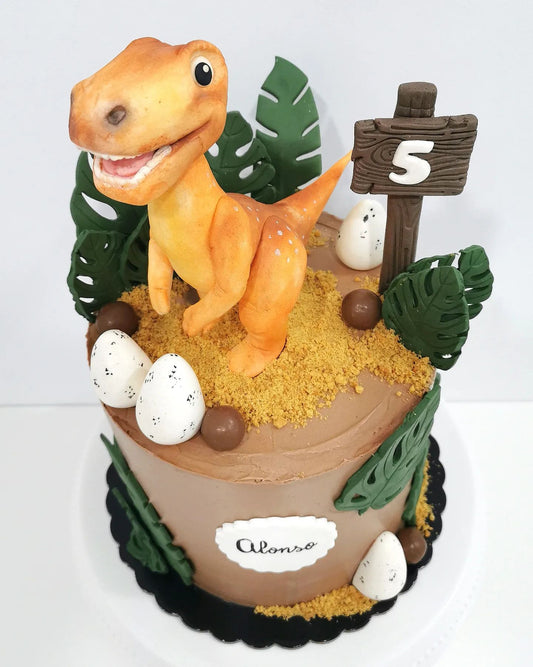 Tarta dinosaurios 3D