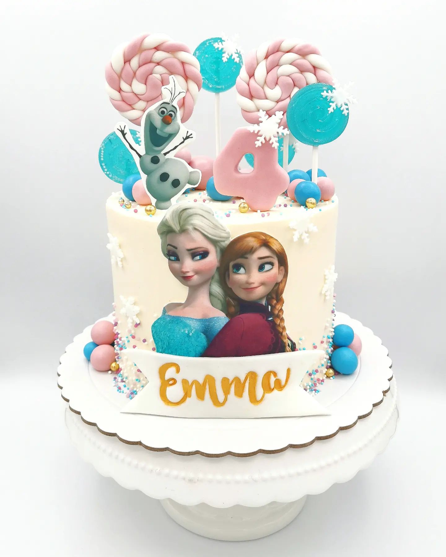 Tarta Frozen Impresiones Comestibles