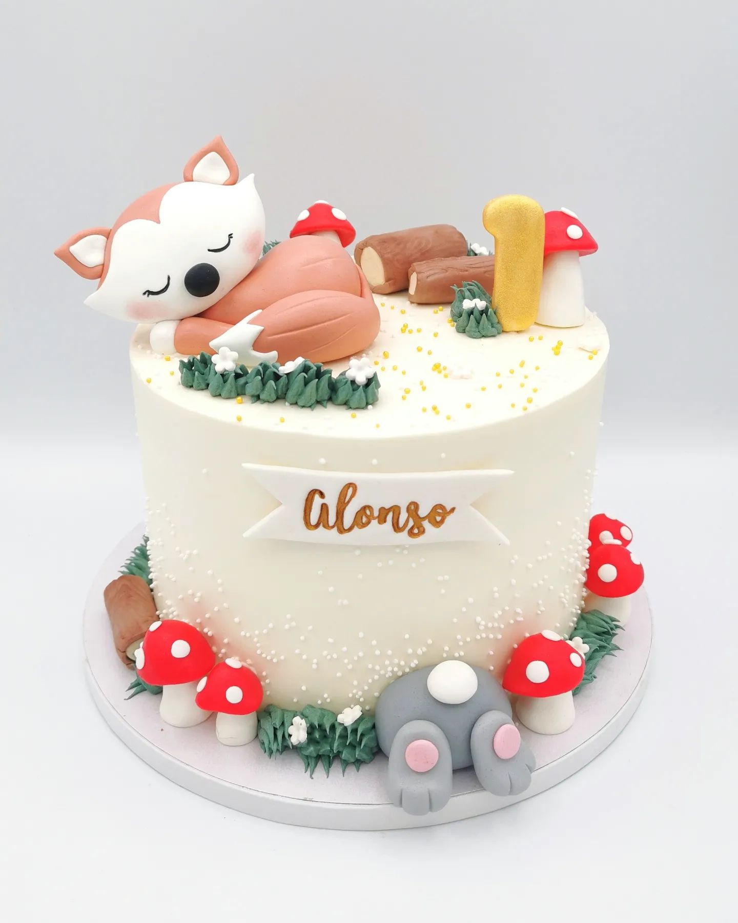 Tarta Animalitos del bosque 3D