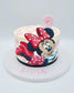 Tarta Mickey/Minnie Mouse Impresiones Comestibles